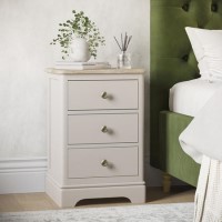 ALMOST PERFECT - Bedside Table in Solid Oak and Cream - Alexander ALMOST PERFECT - Bedside Table in Solid Oak and Cream - Alexander