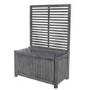 Alderley Grey Wooden Planter Box with Trellis - Rowlinson 