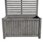 Alderley Grey Wooden Planter Box with Trellis - Rowlinson 