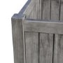 Alderley Grey Wooden Planter Box with Trellis - Rowlinson 