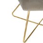 Beige Velvet Accent Chair - Allie