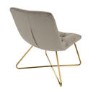 Beige Velvet Accent Chair - Allie