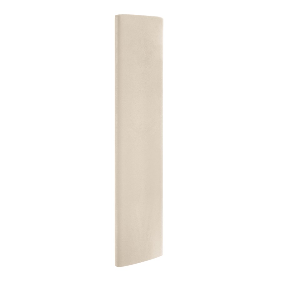 ONLY OPENED - Pack of 2 Upholstered Wall-Mounted Headboard Panels in Beige Velvet - Alisha