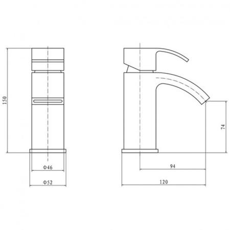 Cove Mono Basin Mixer Taps & Waste