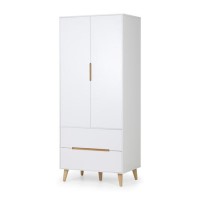 GRADE A2 - Julian Bowen Alicia 2 Drawer Wardrobe