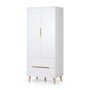 GRADE A2 - Julian Bowen Alicia 2 Drawer Wardrobe
