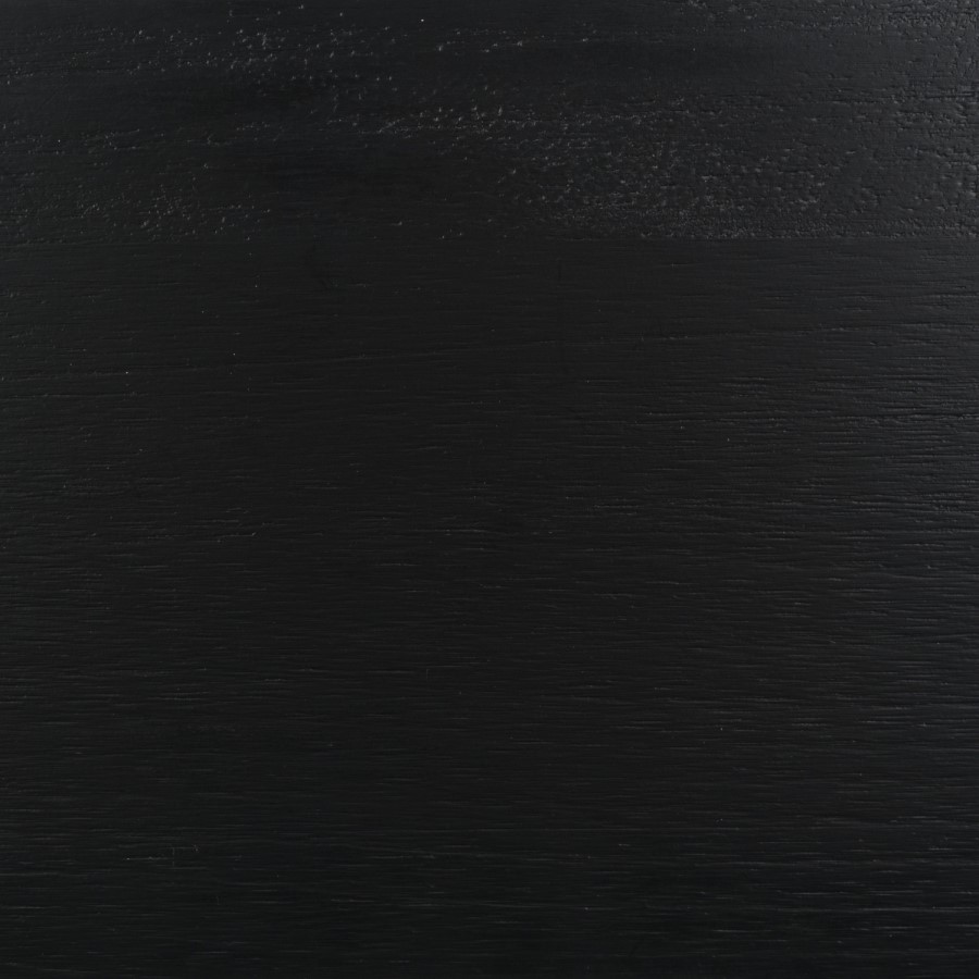 Black 2-Drawer Bobbin Bedside Table - Alma