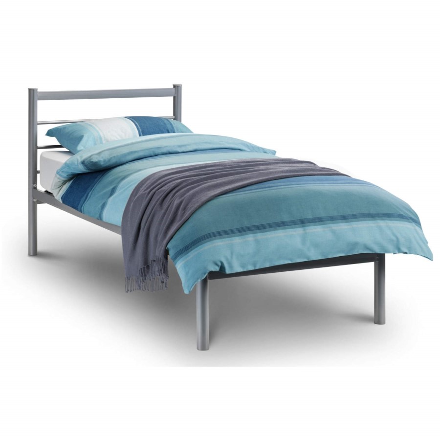 GRADE A1 - Julian Bowen Alpen Aluminium Double Metal Bed Frame 135cm 