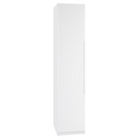 One Call Furniture Alpine Single Wardrobe in White Gloss