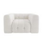 Cream Boucle Love Seat - Alessia