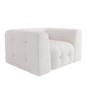 Cream Boucle Love Seat - Alessia