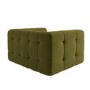 Olive Green Velvet Love Seat - Alessia