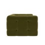 Olive Green Velvet Love Seat - Alessia