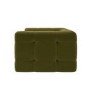 Olive Green Velvet Love Seat - Alessia