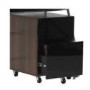 Alphason Designs Juo Walnut 2 drawer Pedestal