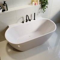 Freestanding Double Ended Back to Wall Bath 1500 x 770mm - Alto