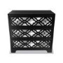 Black Mirrored Boho Chest of 3 Drawers - Alexis