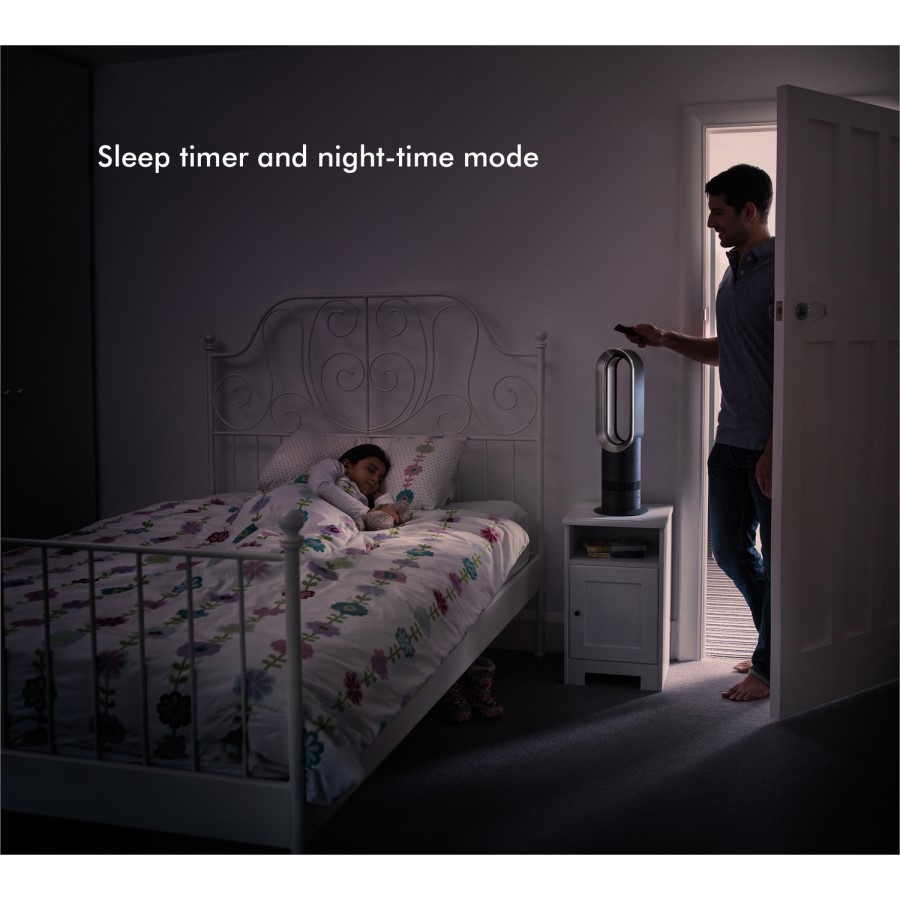 Dyson AM09 Hot+Cool Jet Focus Cooling Fan and Heater - White and Nickel
