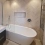 Freestanding Single Ended Left Hand Corner Bath 1500 x 800mm - Amaro