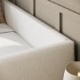 Cream Fabric Day Bed with Trundle - Amie