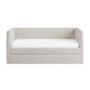Cream Fabric Day Bed with Trundle - Amie