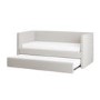 Cream Fabric Day Bed with Trundle - Amie