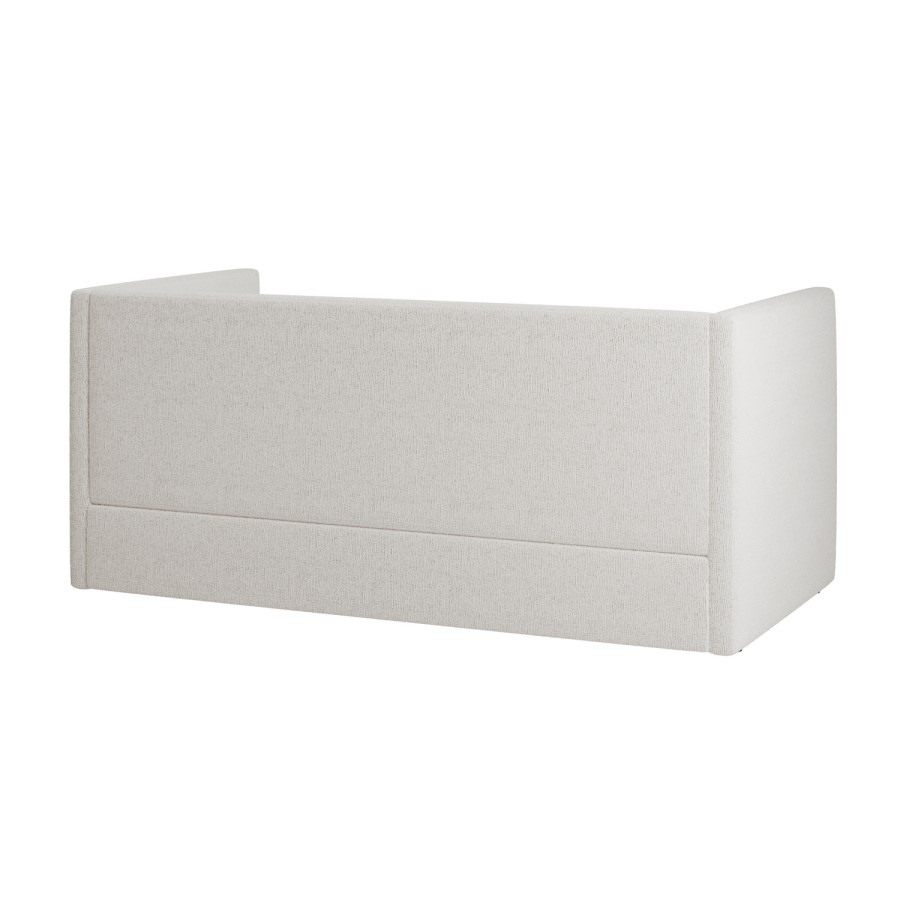 Cream Fabric Day Bed with Trundle - Amie