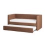 Burnt Orange Chenille Single Day Bed with Trundle - Amie