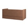 Burnt Orange Chenille Single Day Bed with Trundle - Amie