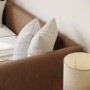 Burnt Orange Chenille Single Day Bed with Trundle - Amie