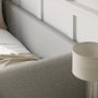Light Grey Fabric Day Bed with Trundle - Amie