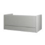 Light Grey Fabric Day Bed with Trundle - Amie