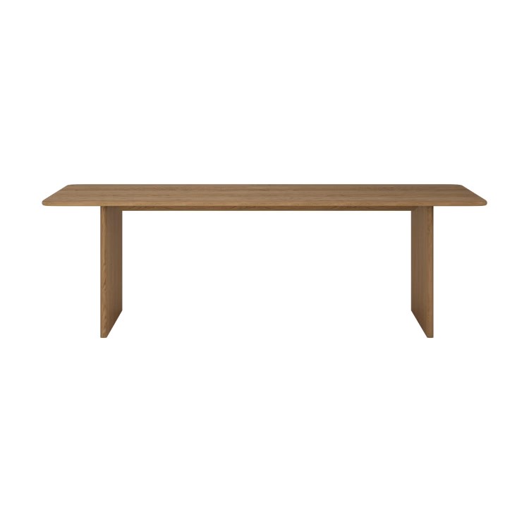 Extra Large Rustic Oak Dining Table - 240cm - Seats 10 - 12 - Mia