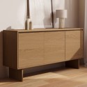 AMM004 Large Rustic Oak Sideboard - 3 Doors - 150cm - Mia