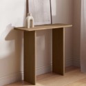 AMM005 Slim & Narrow Rustic Oak Console Table - Mia