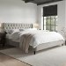 Beige Velvet Super King Ottoman Bed With Legs - Amara