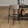 Beige Boucle Kitchen Counter Stool - Anais
