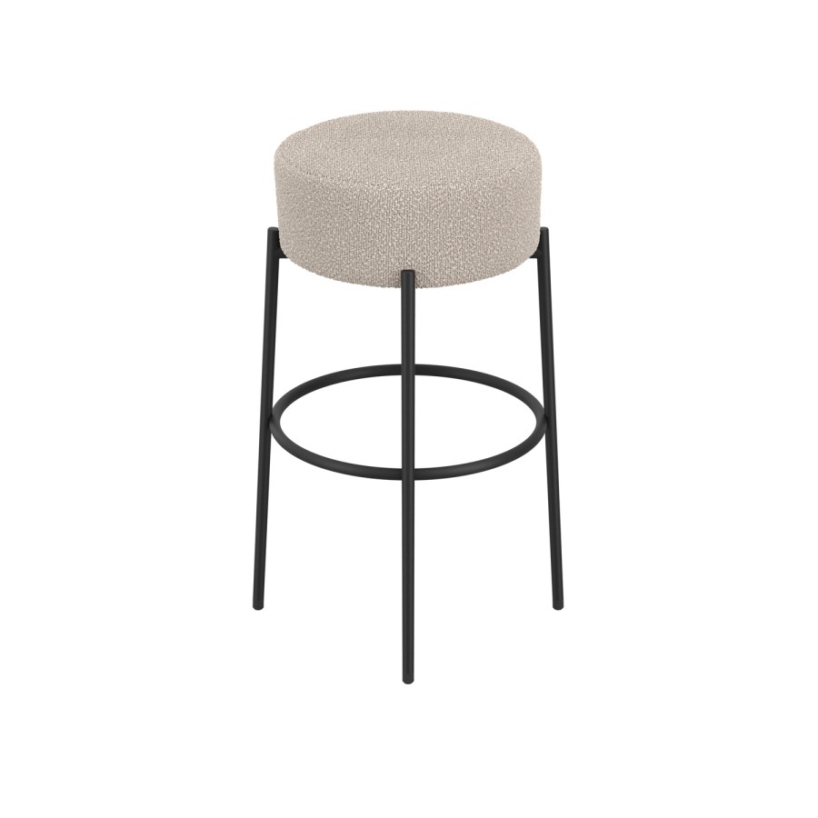 Beige Boucle Kitchen Counter Stool - Anais