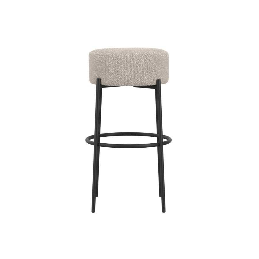 Beige Boucle Kitchen Counter Stool - Anais
