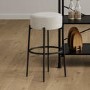 Cream Boucle Kitchen Counter Stool - Anais