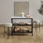 Cream Boucle Kitchen Counter Stool - Anais