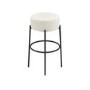 Cream Boucle Kitchen Counter Stool - Anais