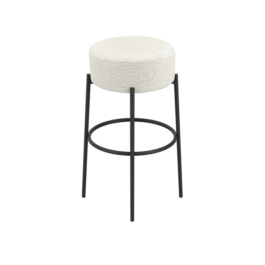 Cream Boucle Kitchen Counter Stool - Anais