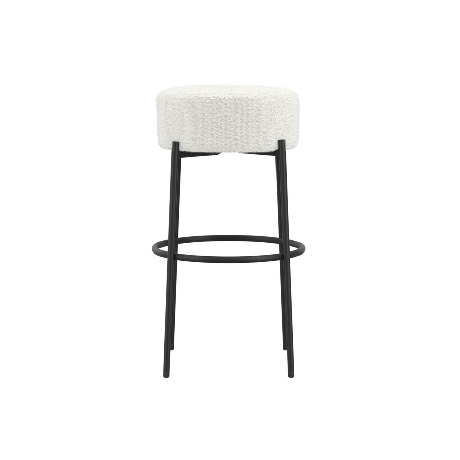 Cream Boucle Kitchen Counter Stool - Anais