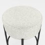 Cream Boucle Kitchen Counter Stool - Anais
