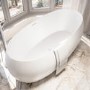 Freestanding Double Ended 1700 x 825mm Bath Matt White - Ana