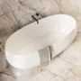 Freestanding Double Ended 1700 x 825mm Bath Matt White - Ana