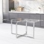 GRADE A2 - Rectangle Glass Top Dining Table - Seats 6 - Alana Boutique