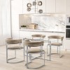 Rectangle Glass Top Dining Table - Seats 6 - Alana Boutique