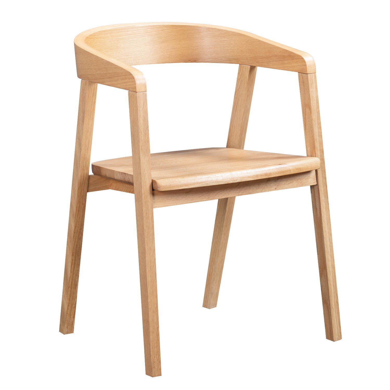 Photo of Solid oak carver dining chair - anders